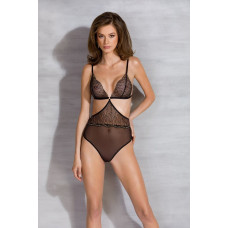 Боди Passion AMBERLY BODY black, S/M, открытая спина, низ стринги