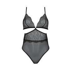Боди Passion AMBERLY BODY black, S/M, открытая спина, низ стринги