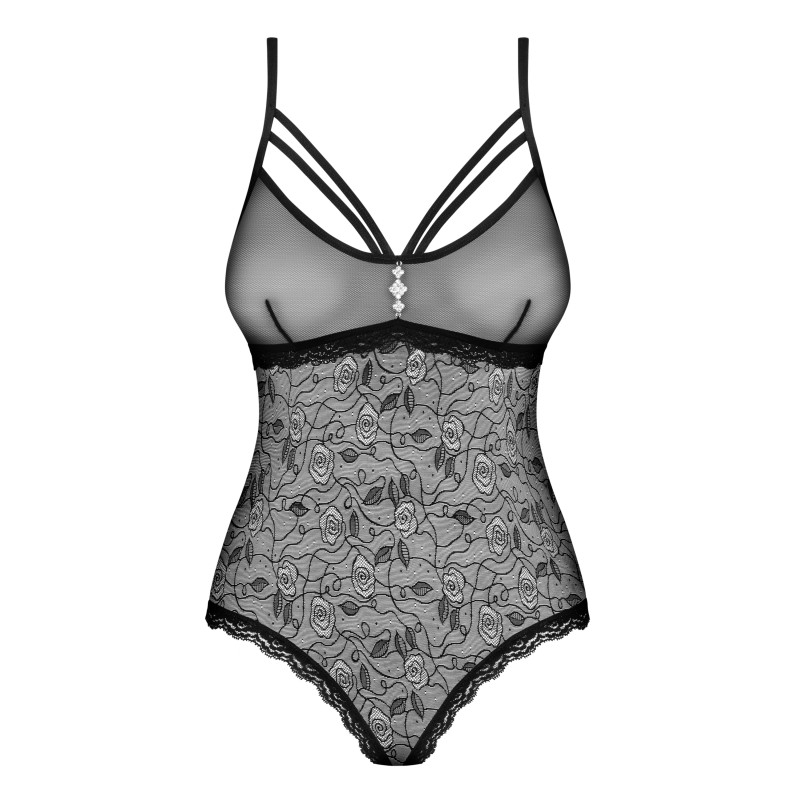 Боді Obsessive 818-TED-1 Чорний S/M