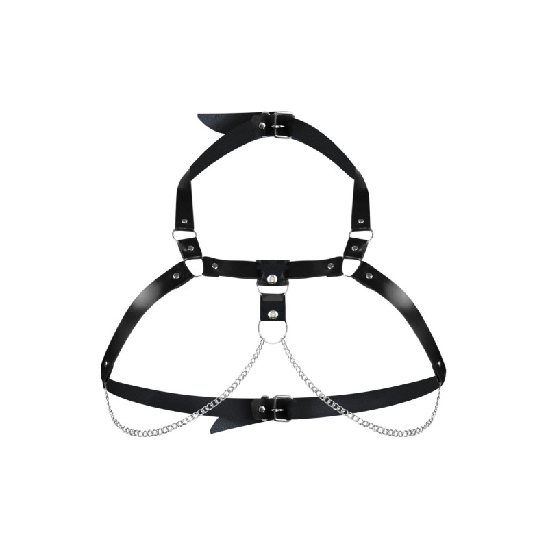 Жіноча портупея з натуральної шкіри Art of Sex - Virginia, колір Чорний, розмір XS-M Жіноча портупея з натуральної шкіри Art of Sex - Virginia, колір Чорний, розмір XS-M