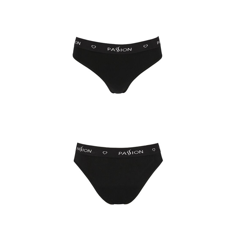 Трусики-слипы из хлопка с эластаном Passion PS004 PANTIES L, black Трусики-слипы из хлопка с эластаном Passion PS004 PANTIES L, black
