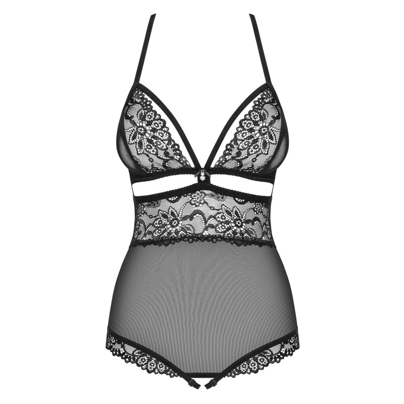 Боди Obsessive 838-TED-1 Черный S/M