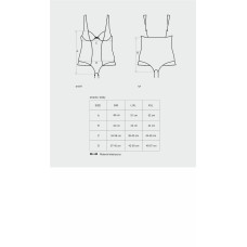 Боди Obsessive Amanta Черный S/M