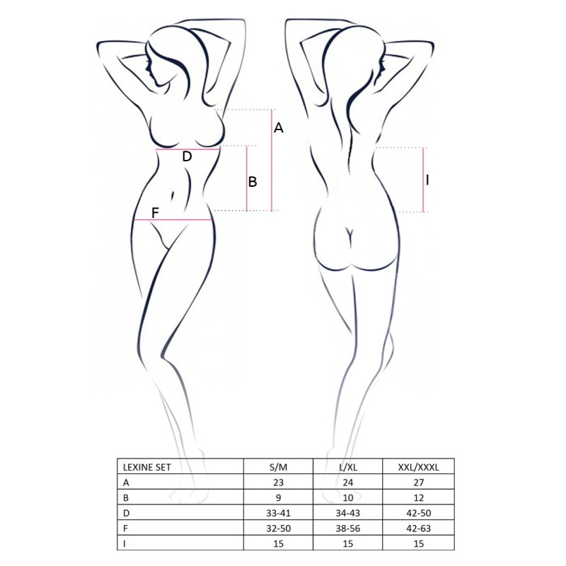 Комплект еротичної білизни Passion Erotic Line LEXINE SET S/M Чорний Комплект еротичної білизни Passion Erotic Line LEXINE SET S/M Чорний