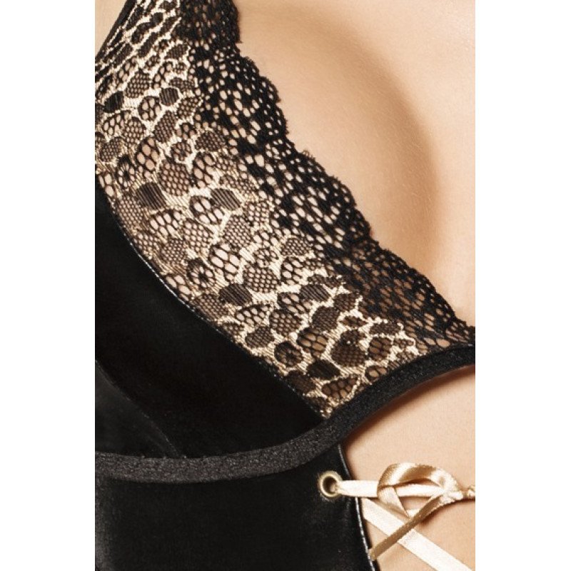 Боди Passion комбинезон AGAWA BODY XXL/XXXL Черное