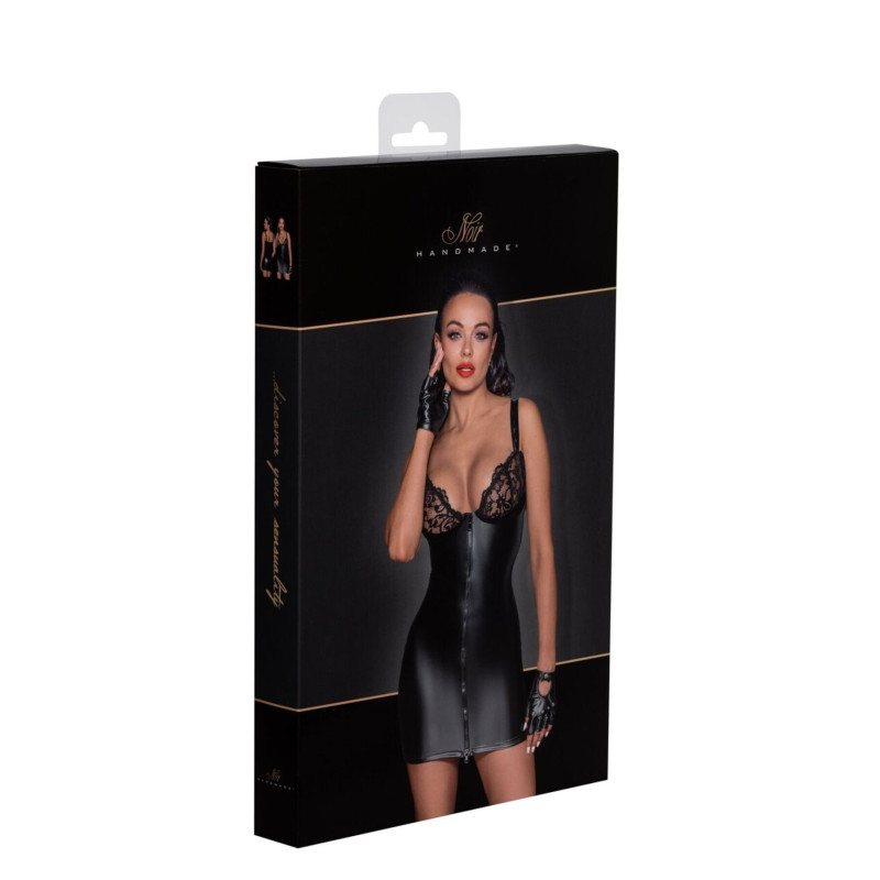 Платье с мокрым эффектом Noir Handmade F254 Powerwetlook mini-dress, S Платье с мокрым эффектом Noir Handmade F254 Powerwetlook mini-dress, S