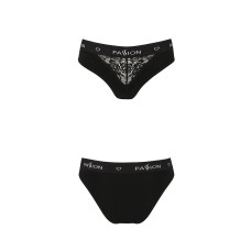 Трусики з широкою резинкою і мереживом Passion PS001 PANTIES XL, black