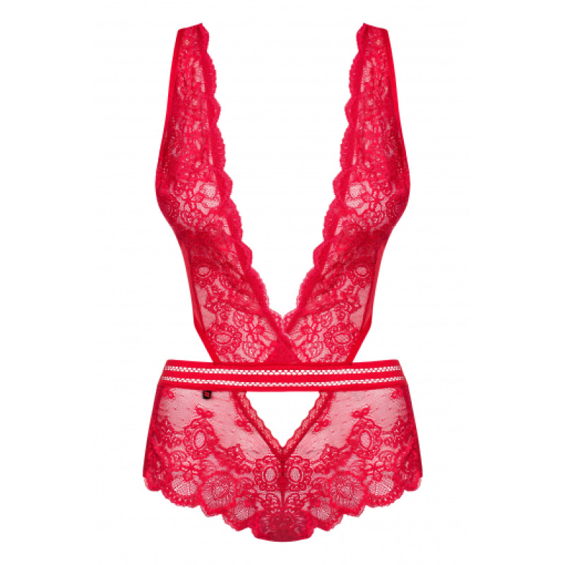 Боди Obsessive 853-TED-3 Красный S/M Боди Obsessive 853-TED-3 Красный S/M