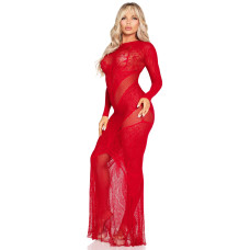 Сукня Leg Avenue Lace and Net Bodycon Gown One Size, Red