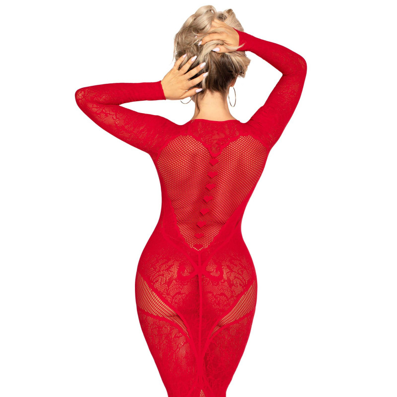 Платье Leg Avenue Lace and Net Bodycon Gown One Size, Red Платье Leg Avenue Lace and Net Bodycon Gown One Size, Red