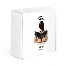 Женская портупея Art of Sex - Wings черная L-2XL, экокожа