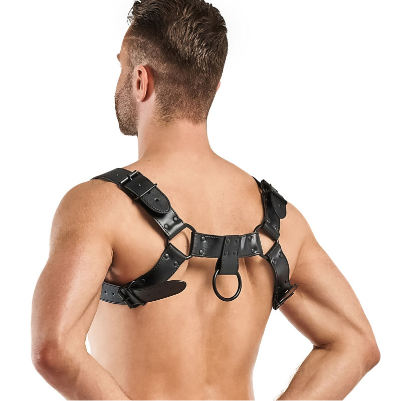 Портупея на плечи Bedroom Fantasies: Bruno Bondage Harness, черная Портупея на плечи Bedroom Fantasies: Bruno Bondage Harness, черная