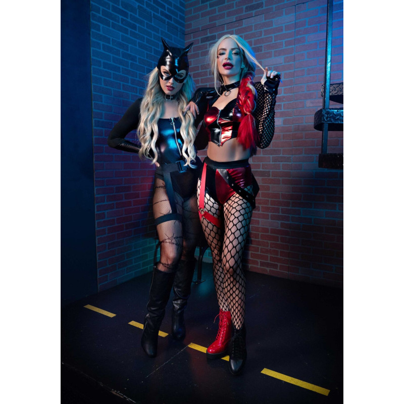 Эротический костюм кошечки Leg Avenue Fierce Feline L, боди, пояс с подвязкой, маска кошки Эротический костюм кошечки Leg Avenue Fierce Feline L, боди, пояс с подвязкой, маска кошки