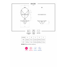 Боди Obsessive 831-TED-1 Черный S/M