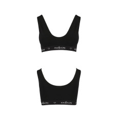 Спортивный топ с широкой резинкой Passion PS004 TOP L, black