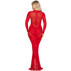 Сукня Leg Avenue Lace and Net Bodycon Gown One Size, Red