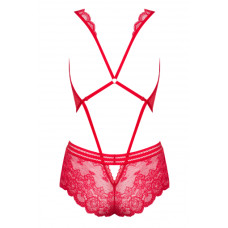 Боди Obsessive 853-TED-3 Красный S/M