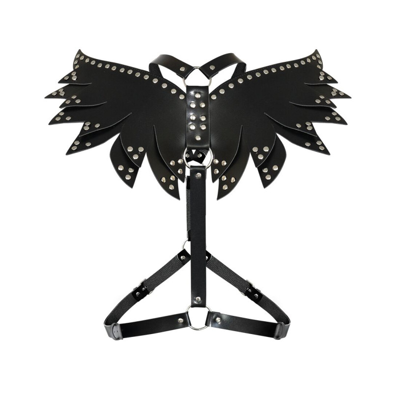 Жіноча портупея Art of Sex - Wings чорна L-2XL, екошкіра Жіноча портупея Art of Sex - Wings чорна L-2XL, екошкіра