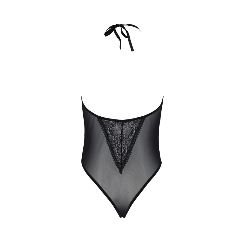 Боді Passion DROSERA BODY black, XXL/XXXL, високі вирізи, верх на зав’язках Боді Passion DROSERA BODY black, XXL/XXXL, високі вирізи, верх на зав’язках