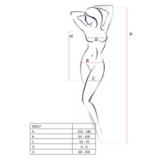 Эротическое платье-сетка Passion BS027 S/XL Белое