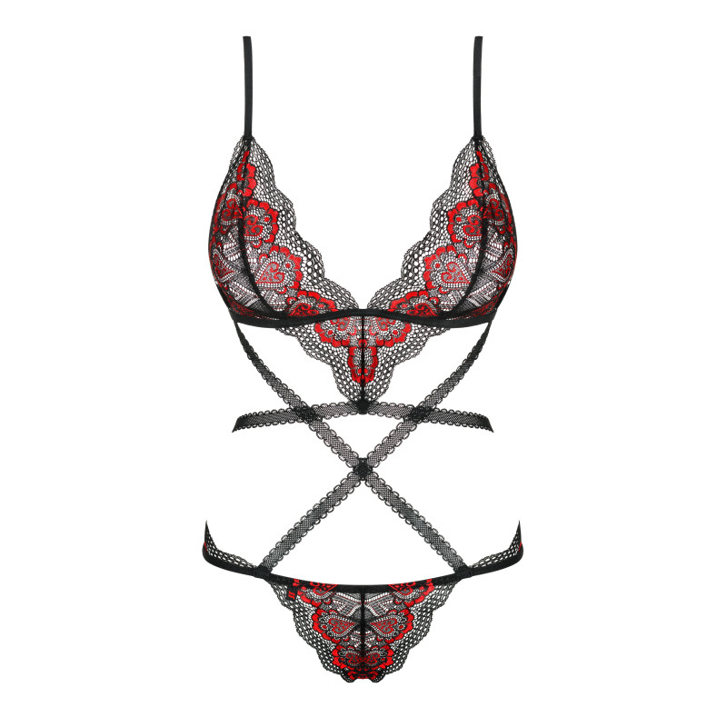 Боди Obsessive Megies Черный L/XL