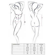 Сексуальное Боди Passion Erotic Line CHARMING BODY S/M Черное