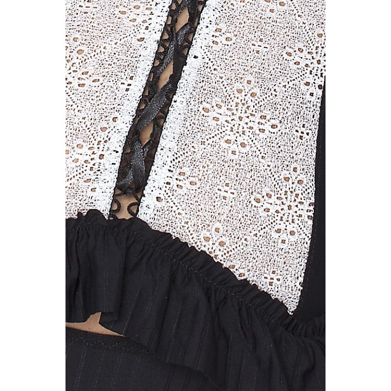 Вечірній Корсет Passion LARISA CORSET 6XL/7XL Чорний