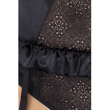 Еротичний Корсет Passion CAROLYN CORSET 4XL/5XL Чорний