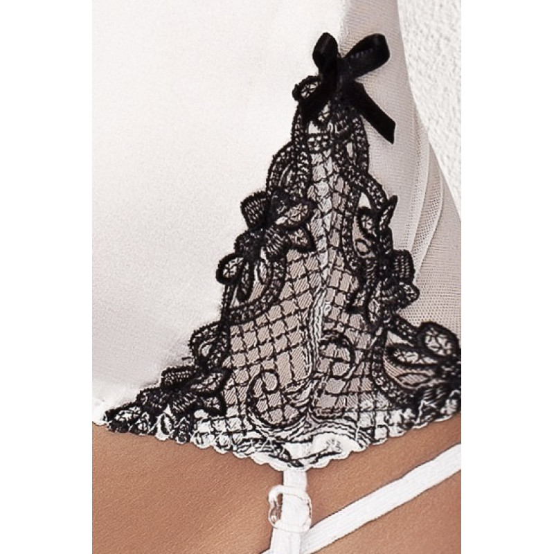 Корсет Passion BRASILIANA CORSET XXL/XXXL Білий