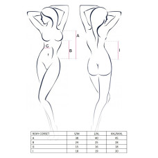 Сексуальний Жіночий Корсет Passion ROXY CORSET S/M- Чорний