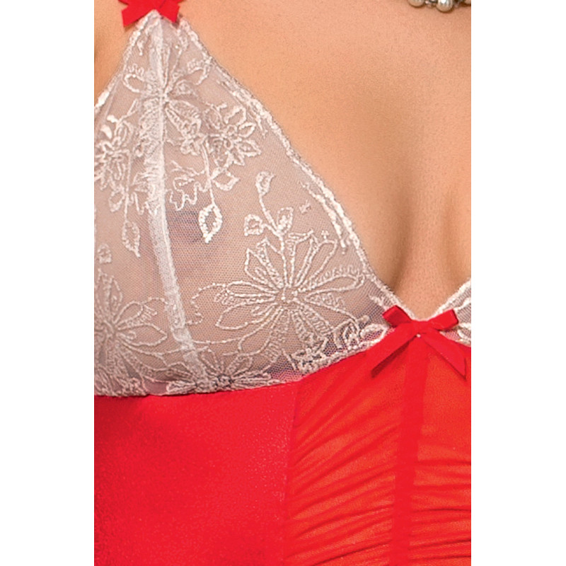 Изысканное Боди Passion LORAINE BODY L/XL Красное