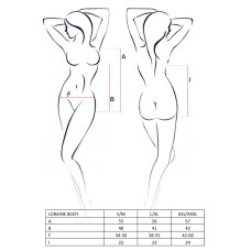 Изысканное Боди Passion LORAINE BODY L/XL Красное