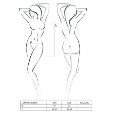 Женский эротический Пеньюар Passion LOTUS PEIGNOIR L/XL Кремовый