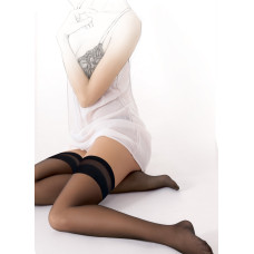Чулки Passion LUCY без силиконовой полоски 1/2 Черные