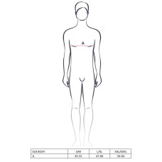 Мужское эротическое Боди Passion 010 BODY S/M Черное