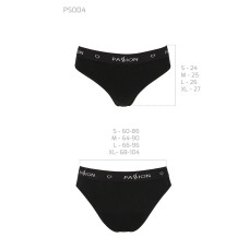 Трусики-слипы из хлопка с эластаном Passion PS004 PANTIES XL, black