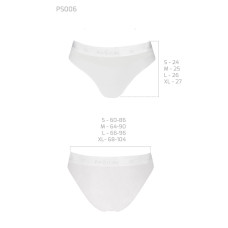 Трусики с прозрачной вставкой Passion PS006 PANTIES L, white