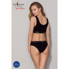 Спортивный топ с широкой резинкой Passion PS004 TOP M, black
