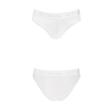 Трусики с широкой резинкой и кружевом Passion PS001 PANTIES L, white