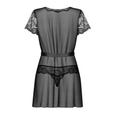 Пеньюар Obsessive Alluria peignoir & thong S/M