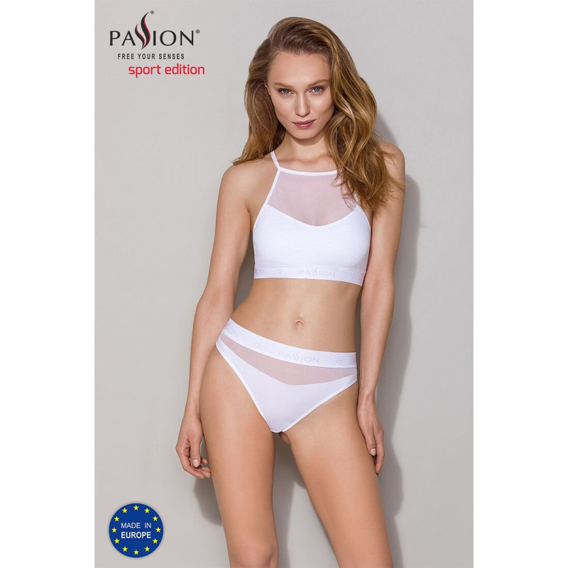 Трусики с прозрачной вставкой Passion PS006 PANTIES L, white Трусики с прозрачной вставкой Passion PS006 PANTIES L, white