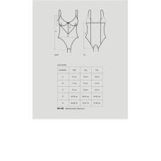 Боди Obsessive Musca Черный L/XL