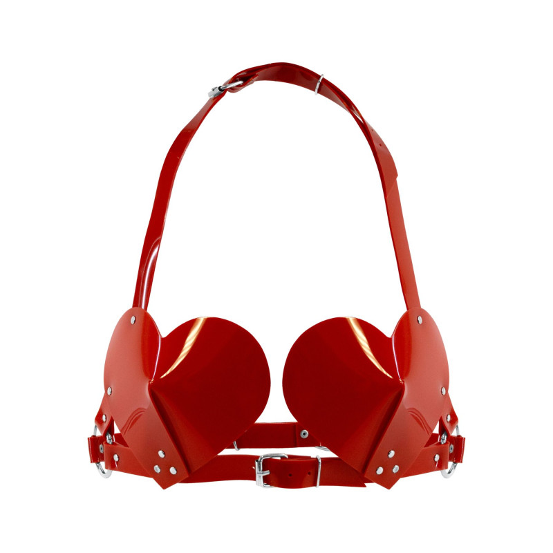 Лиф Сердце Feral Feelings - Hearts Bra Red Лиф Сердце Feral Feelings - Hearts Bra Red