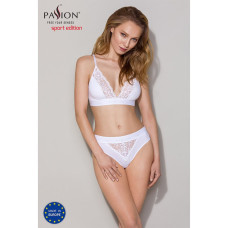 Трусики с широкой резинкой и кружевом Passion PS001 PANTIES L, white