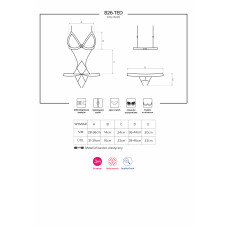 Боди Obsessive 826-TED-4 Бежевый S/M