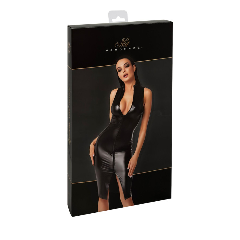 Сукня Noir Handmade F337 Powerwetlook midi dress - XXL
