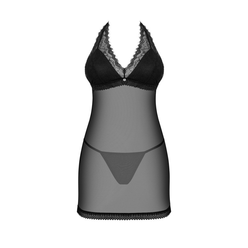 Пеньюар Obsessive Medilla chemise & thong XS/S Пеньюар Obsessive Medilla chemise & thong XS/S