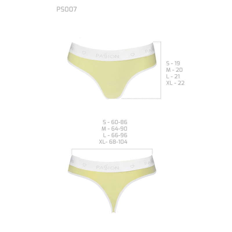 Спортивные трусики-стринги Passion PS007 PANTIES L, yellow Спортивные трусики-стринги Passion PS007 PANTIES L, yellow