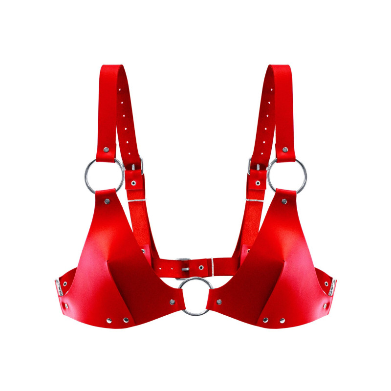 Ліф з натуральної шкіри Feral Feelings - Bikini Top Red Ліф з натуральної шкіри Feral Feelings - Bikini Top Red