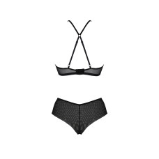 Комплект Passion KERRIA BIKINI black, S/M, бралет і трусики-бікіні